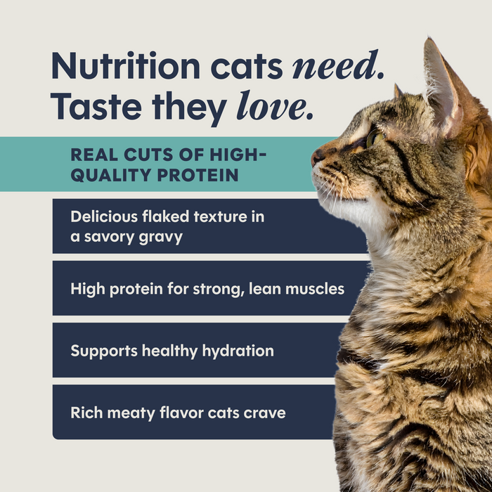 Instinct Split Cups Flaked Tuna Entrée cat 2.64 oz. product benefits and recipe information