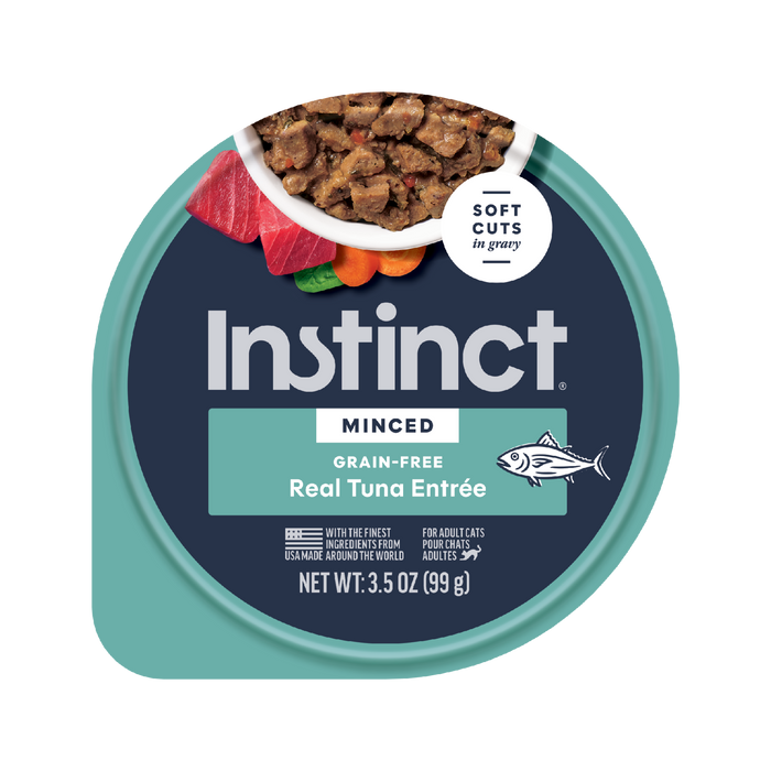 Instinct Minced Cups Tuna Recipe cat 3.5 oz. front package