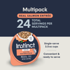 Instinct Minced Cups Salmon Recipe cat 3.5 oz. product benefits and recipe information