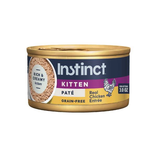 Instinct Original Patés for Kittens Chicken Recipe cat 3 oz. front package
