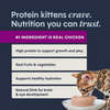 Instinct Original Patés for Kittens Chicken Recipe cat 3 oz. product benefits and recipe information