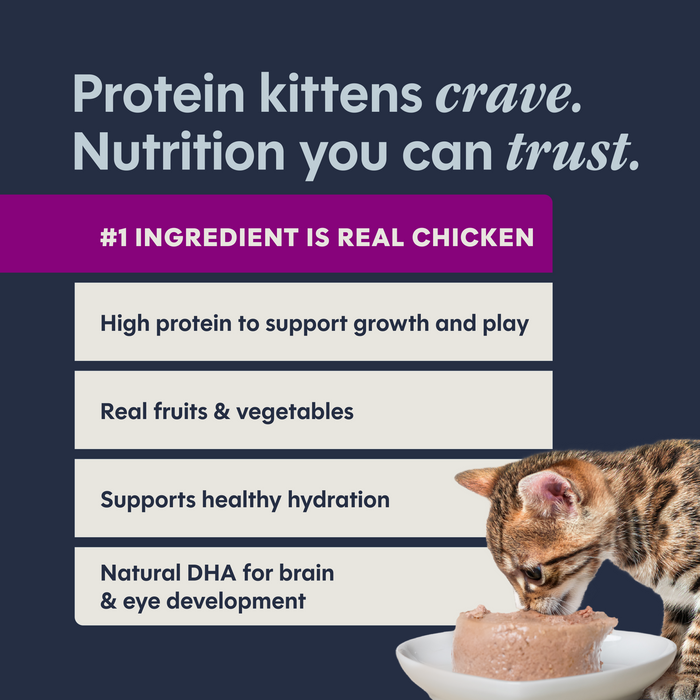 Instinct Original Patés for Kittens Chicken Recipe cat 3 oz. product benefits and recipe information