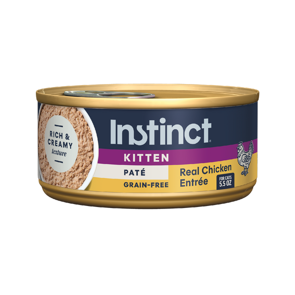 Instinct Original Patés for Kittens Chicken Recipe cat 5.5 oz. front package