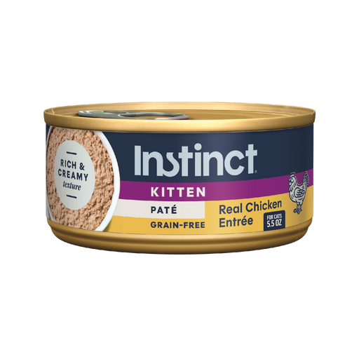 Instinct Original Patés for Kittens Chicken Recipe cat 5.5 oz. front package