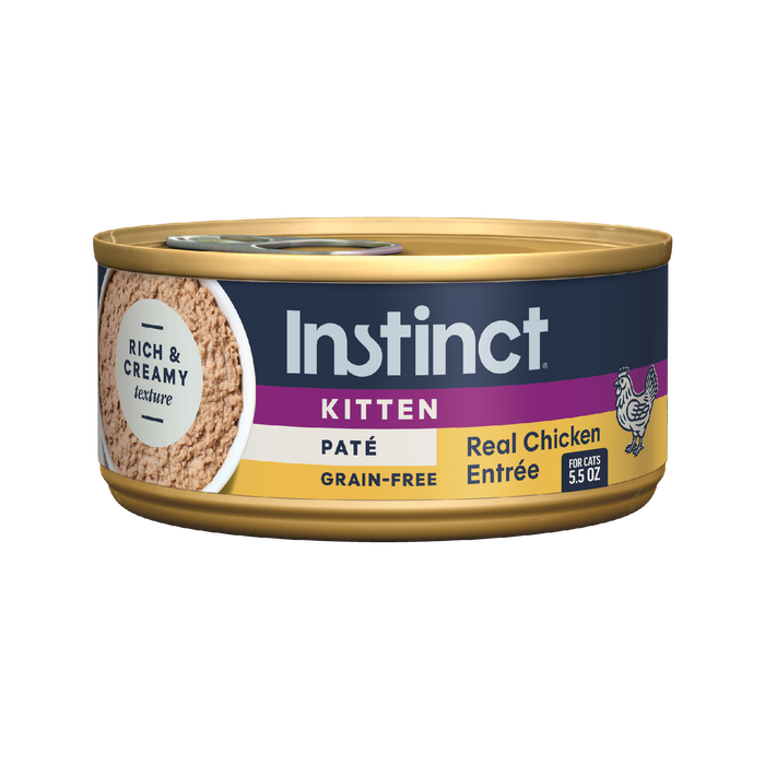 Instinct Original Patés for Kittens Chicken Recipe cat 5.5 oz. front package
