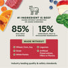 Instinct FreshDried Raw Meals Grass-Fed Beef Recipe dog 14 oz. product benefits and recipe information