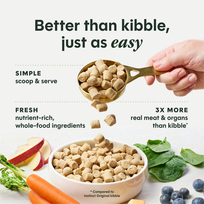 Instinct FreshDried Raw Meals Wild-Caught Pollock Recipe dog 14 oz. product benefits and recipe information