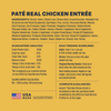 Instinct Original Patés Real Chicken Recipe cat 3 oz. ingredients, nutrition and feeding label