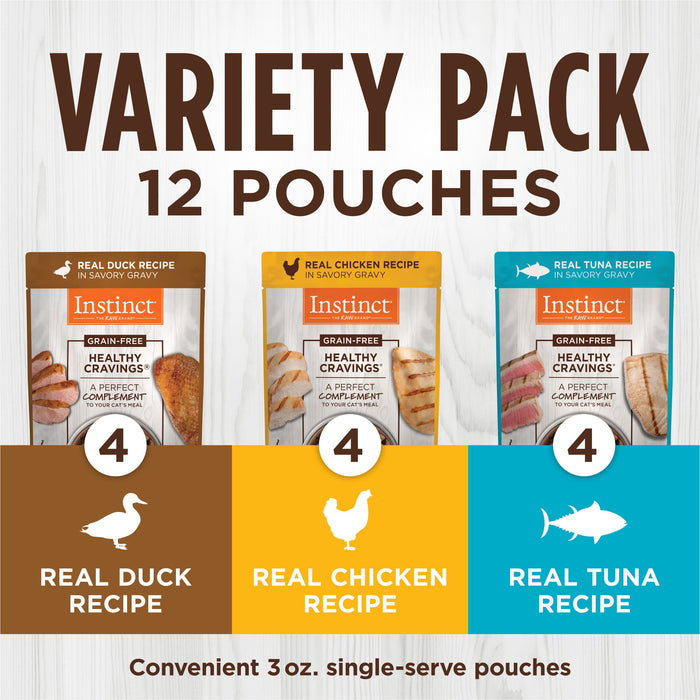 Instinct Healthy Cravings Toppers Variety Pack cat 3 oz. (Pack of 12) product benefits and recipe information