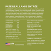 Instinct Original Patés Real Lamb Recipe cat 3 oz. ingredients, nutrition and feeding label