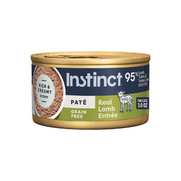 Instinct Original Patés Real Lamb Recipe cat 3 oz. front package