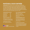 Instinct Original Patés Real Duck Recipe cat 3 oz. ingredients, nutrition and feeding label
