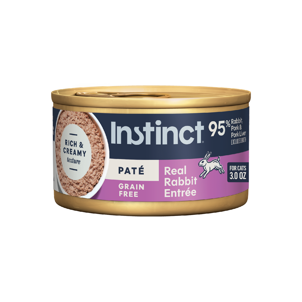 Instinct Original Patés Real Rabbit Recipe cat 3 oz. front package