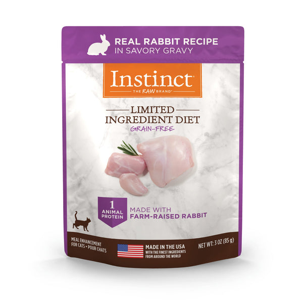 Instinct Limited Ingredient Diet Toppers Rabbit Recipe cat 3 oz. front package