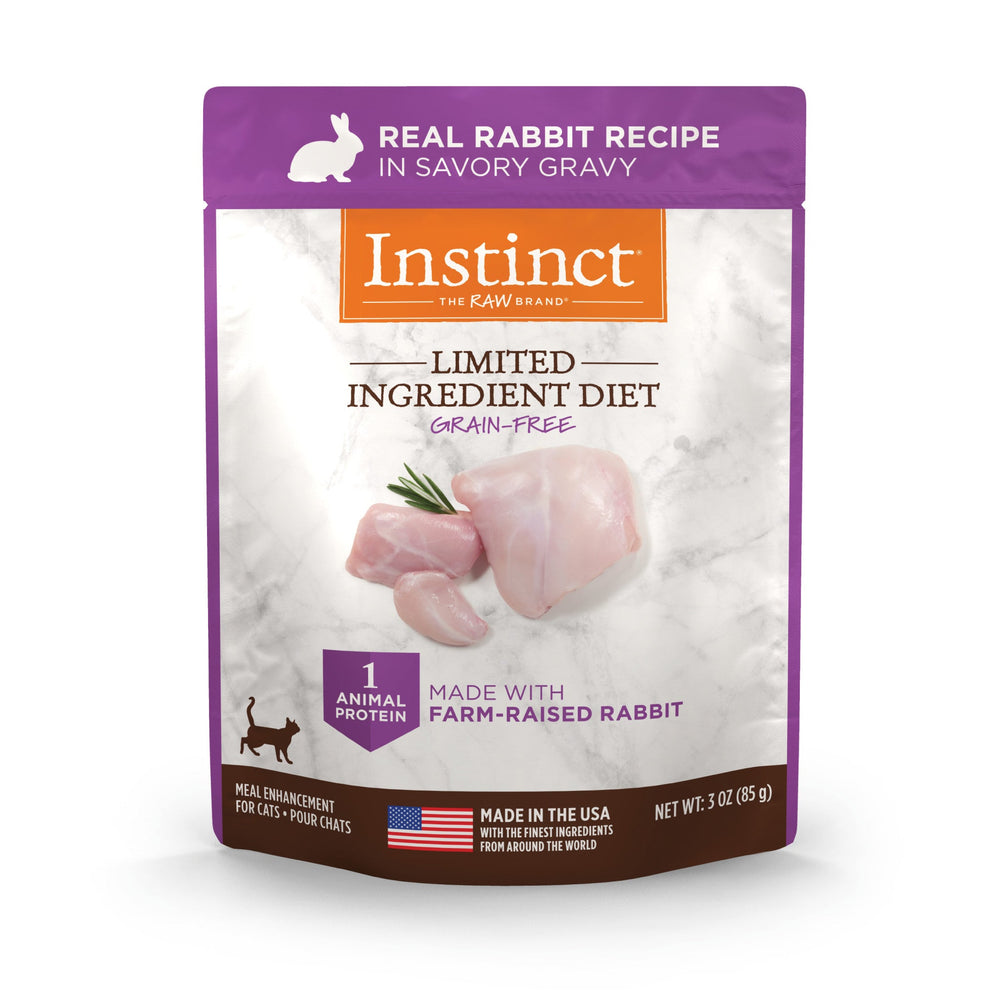 Instinct Limited Ingredient Diet Toppers Rabbit Recipe cat 3 oz. front package
