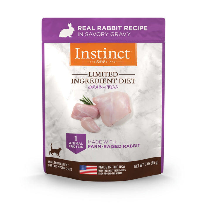 Instinct Limited Ingredient Diet Toppers Rabbit Recipe cat 3 oz. front package