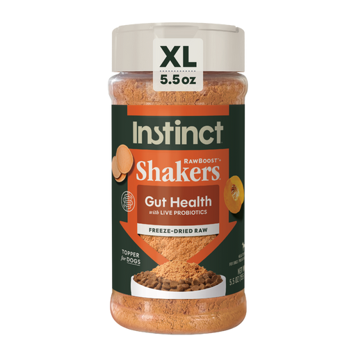 Instinct RawBoost+ Shakers Gut Health Recipe dog 5.5 oz. front package