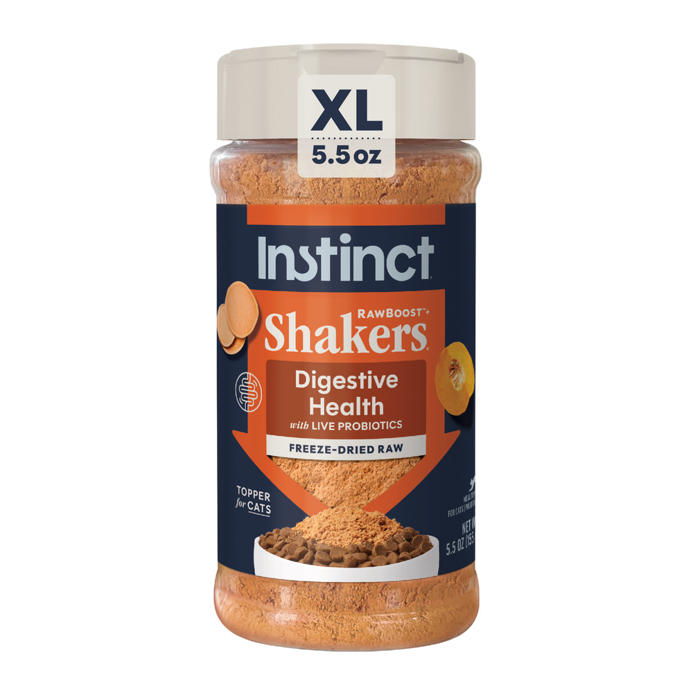 Instinct RawBoost+ Shakers Digestive Health Recipe cat 5.5 oz. front package