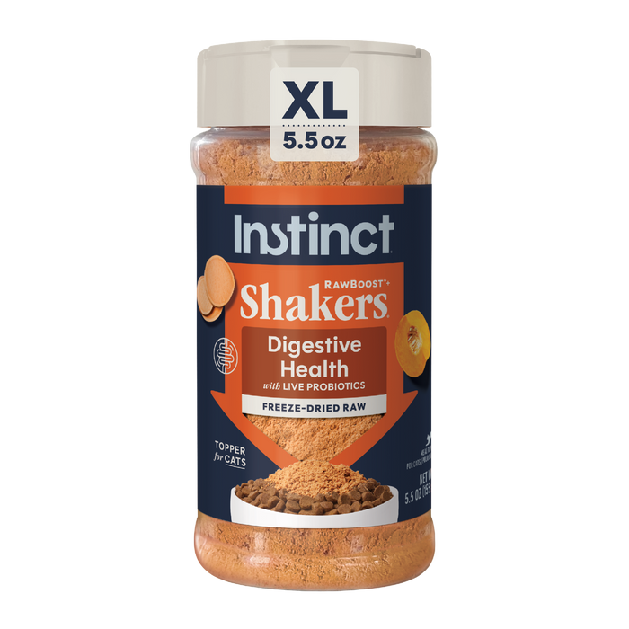 Instinct RawBoost+ Shakers Digestive Health Recipe cat 5.5 oz. front package