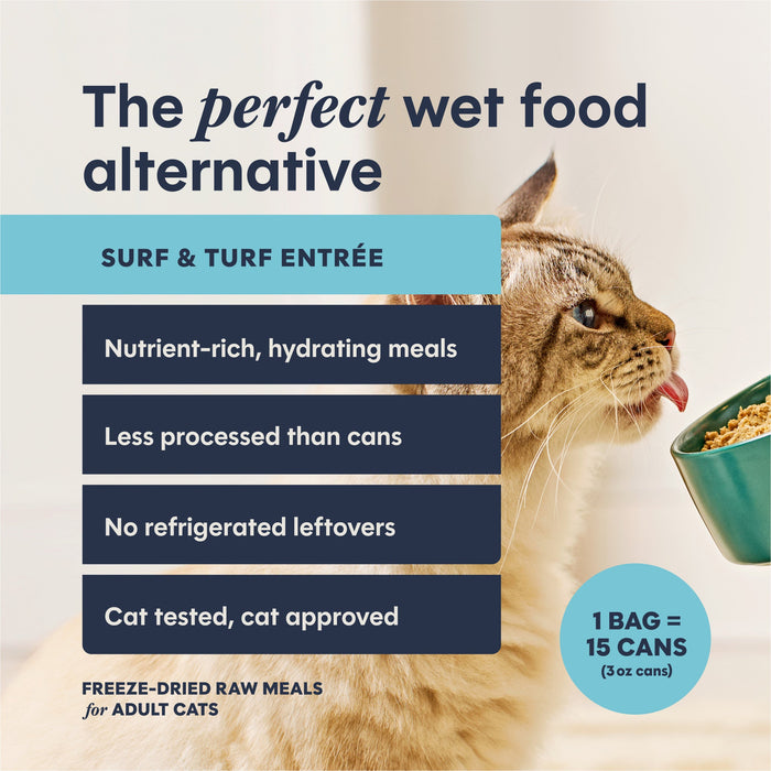 Instinct FreshDried Patés Surf & Turf Recipe cat 13 oz. product benefits and recipe information