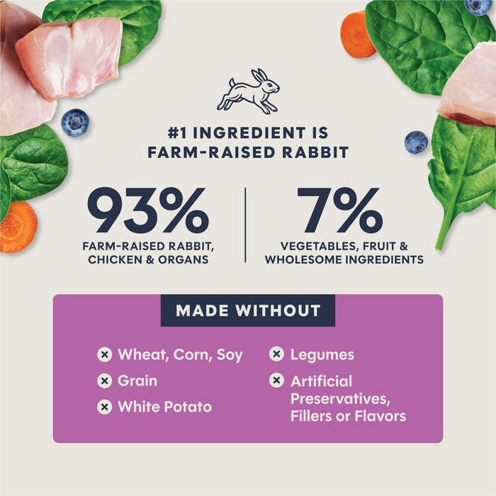 Instinct FreshDried Patés Rabbit Recipe cat 13 oz. product benefits and recipe information