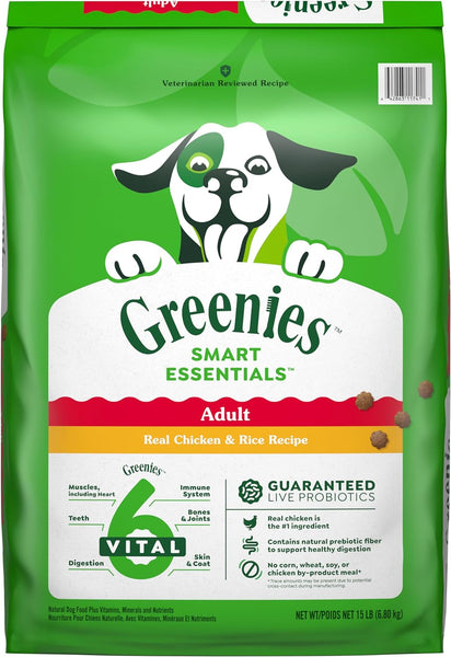 Greenies Smart Essentials Adult High Protein Real Chicken & Rice Recipe Dry Dog Food