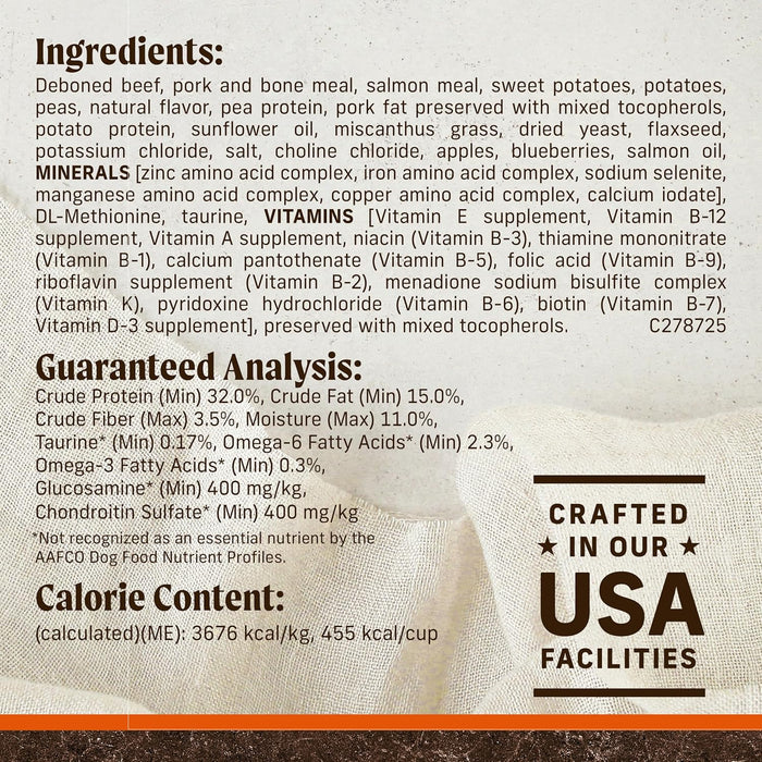 Merrick Grain-Free Texas Beef & Sweet Potato Dry Dog Food – High Protein Natural Recipe