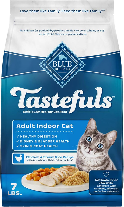 Blue Buffalo Tastefuls Cat Food Natural Recipe Digestive Support
