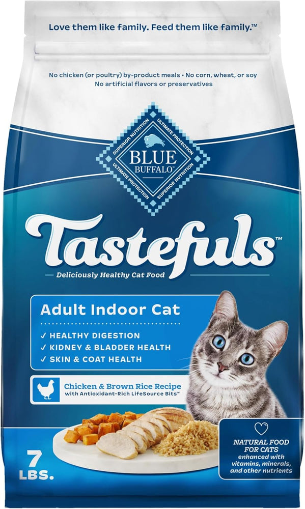 Blue Buffalo Tastefuls Cat Food Natural Recipe Digestive Support