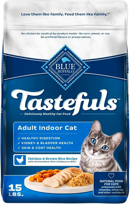 Blue Buffalo Tastefuls Cat Food Natural Recipe Digestive Support
