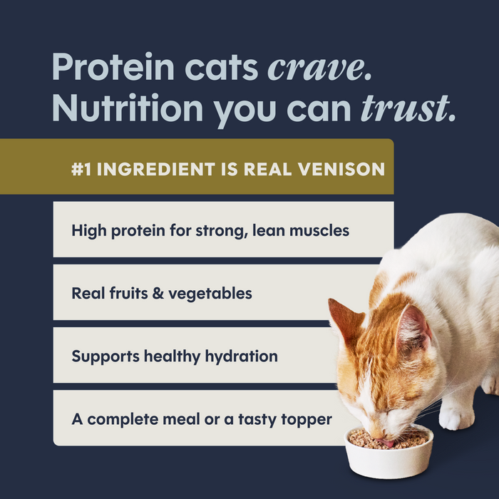 Instinct Original Patés Real Venison Recipe cat 5.5 oz. product benefits and recipe information