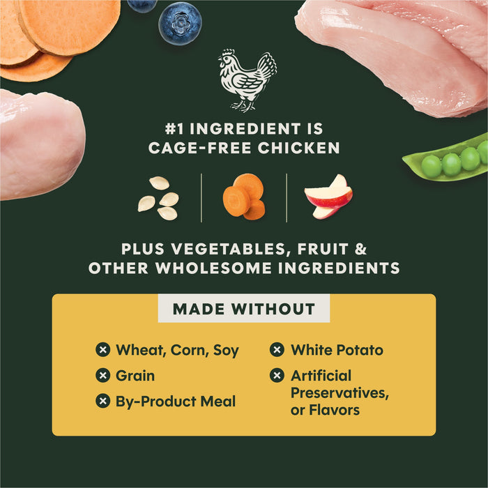 Instinct RawBoost+ Kibble for Small Breed Dogs Real Chicken Recipe dog 10 lb. product benefits and recipe information