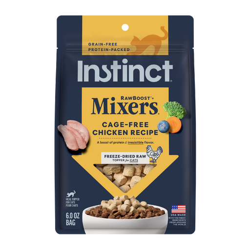 Instinct RawBoost+ Mixers Cage-Free Chicken Recipe cat 6 oz. front package