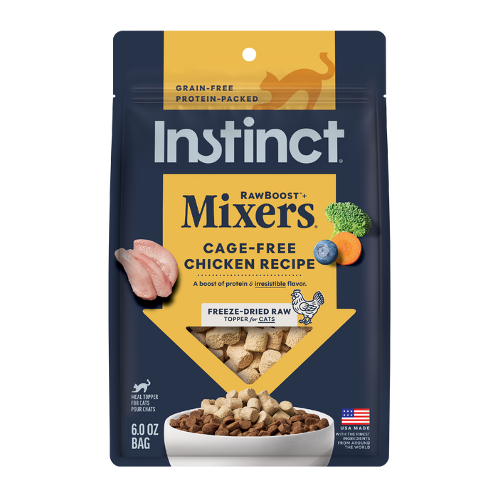 Instinct RawBoost+ Mixers Cage-Free Chicken Recipe cat 6 oz. front package