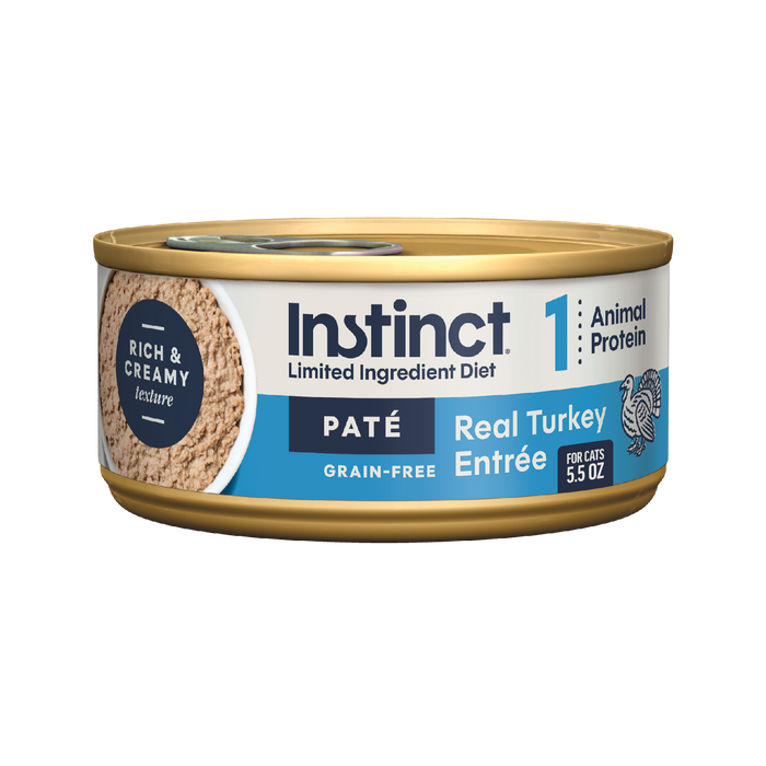 Instinct Limited Ingredient Diet Patés Real Turkey Recipe cat 5.5 oz. front package