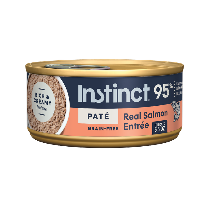 Instinct Original Patés Real Salmon Recipe cat 5.5 oz. front package
