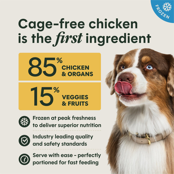 Instinct FreshRaw Medallions Cage-Free Chicken Recipe dog 3 lb. product benefits and recipe information