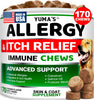 YUMA'S Allergy & Itch Relief Soft Chews for Dogs, Chicken Flavor, 170 Count