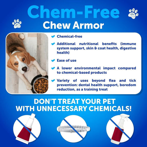 Artullano Flea & Tick Soft Chews for Dogs, Duck Flavor, 120 Count