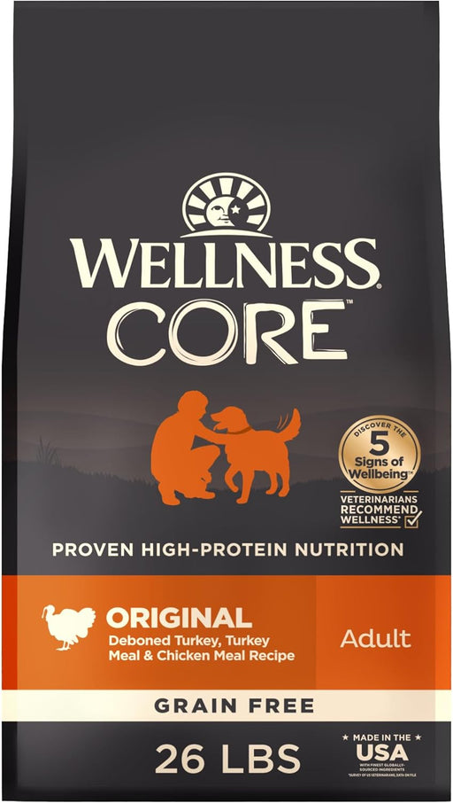 Wellness CORE Grain-Free Dog Food High Protein Natural Ingredients