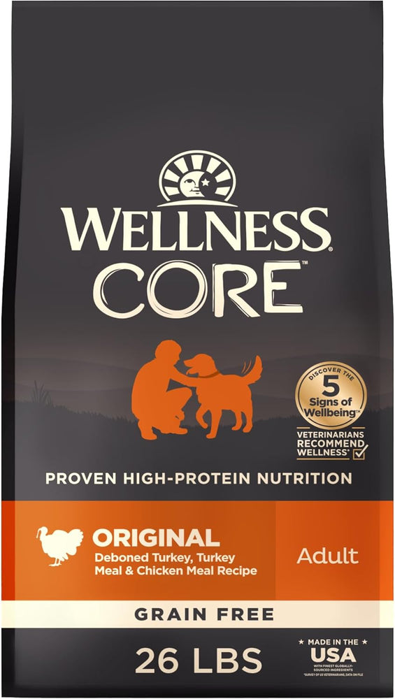 Wellness CORE Grain-Free Dog Food High Protein Natural Ingredients