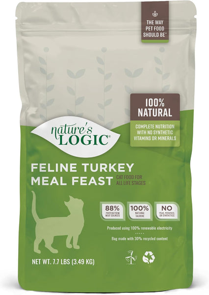Nature's Logic Feline Turkey Meal Feast All Life Stages Dry Cat Food