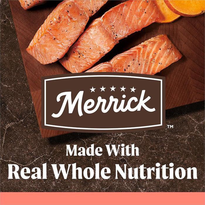 Merrick Premium Grain Free Dry Adult Dog Food, Wholesome And Natural Kibble With Real Salmon And Sweet Potato