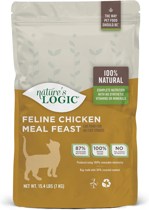 Nature's Logic Feline Chicken Meal Feast All Life Stages Dry Cat Food