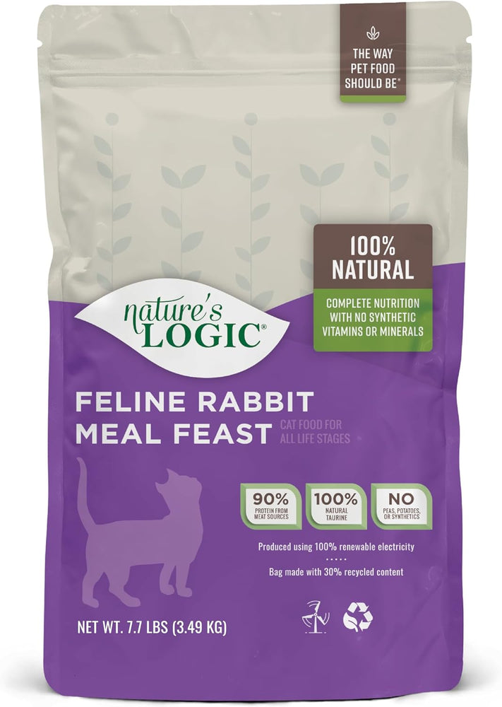 Nature's Logic Feline Rabbit Meal Feast All Life Stages Dry Cat Food
