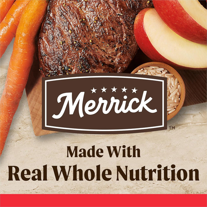Merrick Healthy Grains Premium Adult Dry Dog Food, Wholesome And Natural Kibble With Beef And Brown Rice