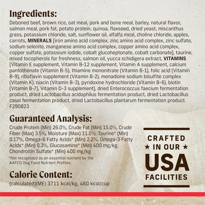 Merrick Healthy Grains Premium Adult Dry Dog Food, Wholesome And Natural Kibble With Beef And Brown Rice