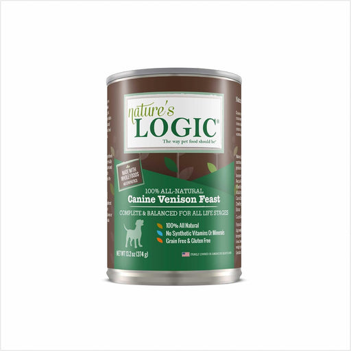 Nature's Logic Canine Venison Feast All Life Stages Grain-Free Canned Dog Food