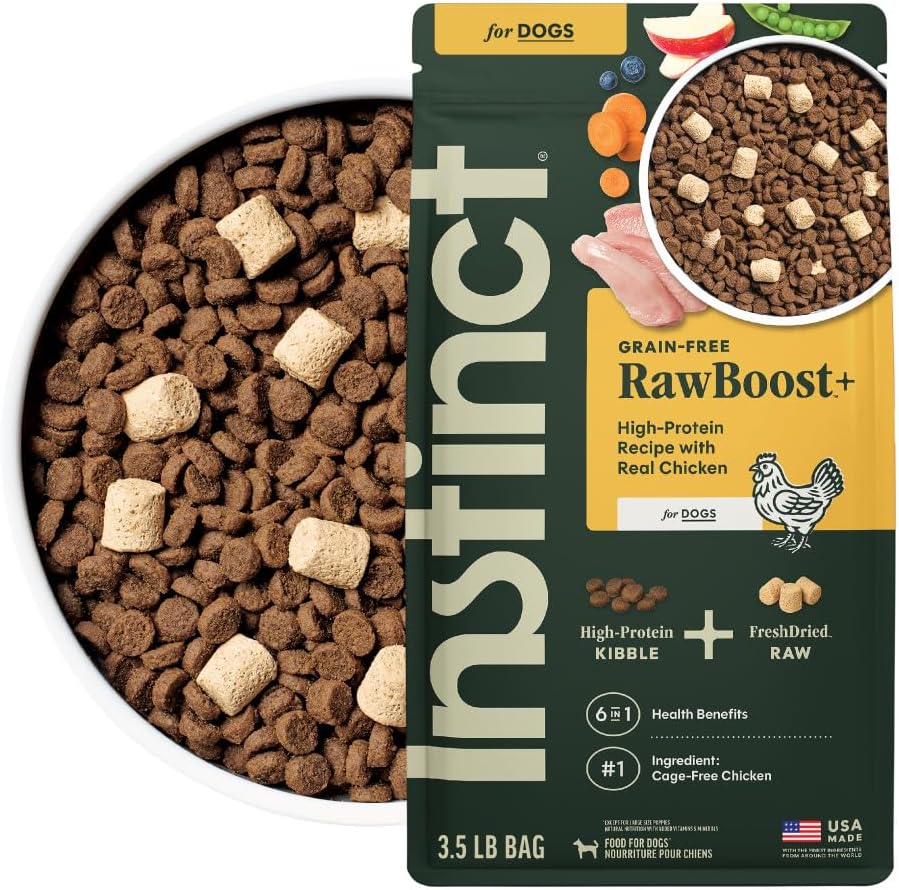 Instinct Raw Boost Dog Food Grain-Free Raw Kibble High Protein