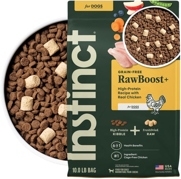 Instinct Raw Boost Dog Food Grain-Free Raw Kibble High Protein